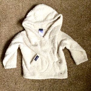 12 month girls Patagonia “furry” jacket.